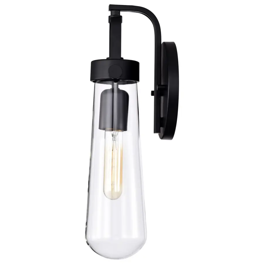 Beaker 1-Light Wall Sconce with Clear Glass - Image 5