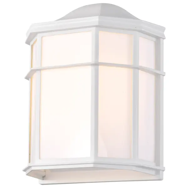 10" White Cage Lantern Wall Fixture - Image 5