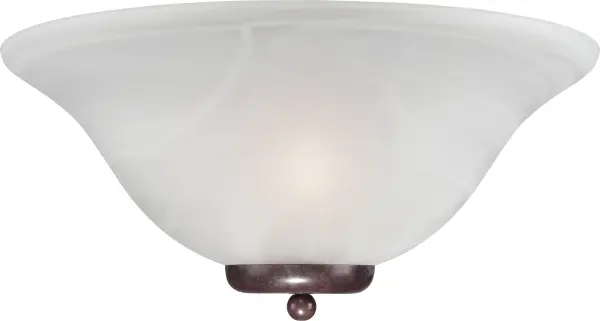 Ballerina 1-Light Wall Sconce in Old Bronze with Alabaster Glass