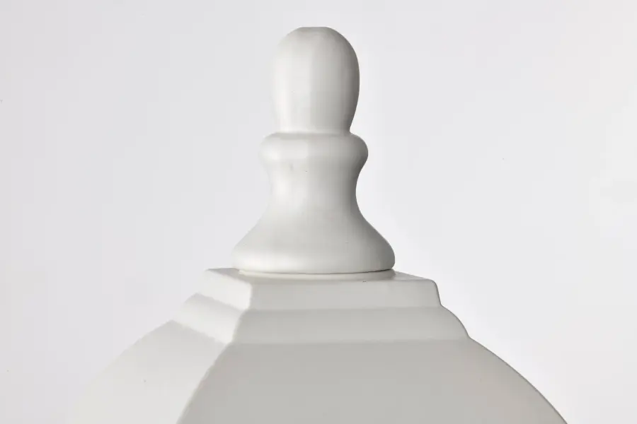 Affordable Traditional Post Lantern with Clean White Finish - Image 6