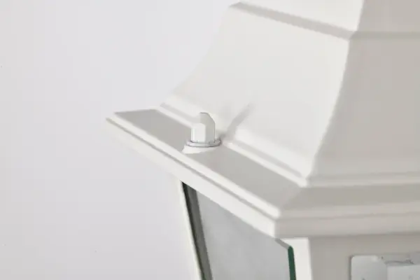 Affordable Traditional Post Lantern with Clean White Finish - Image 7