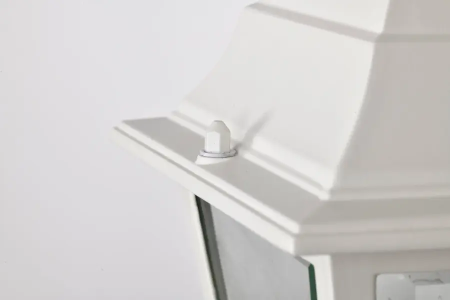 Affordable Traditional Post Lantern with Clean White Finish - Image 7