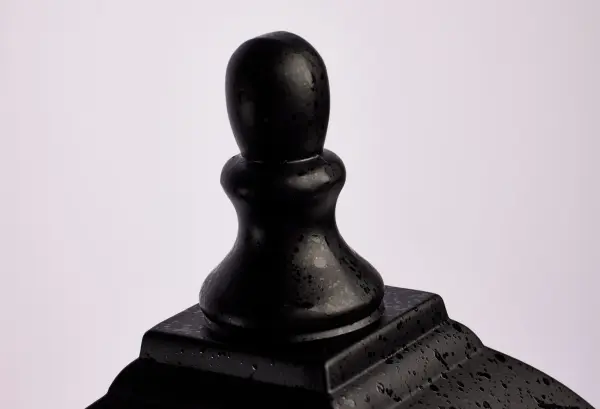 Affordable Traditional Post Lantern with Timeless Black Finish - Image 4