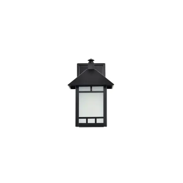 Drexel 1-Light Outdoor Wall Fixture with Frosted Seed Glass - Image 9