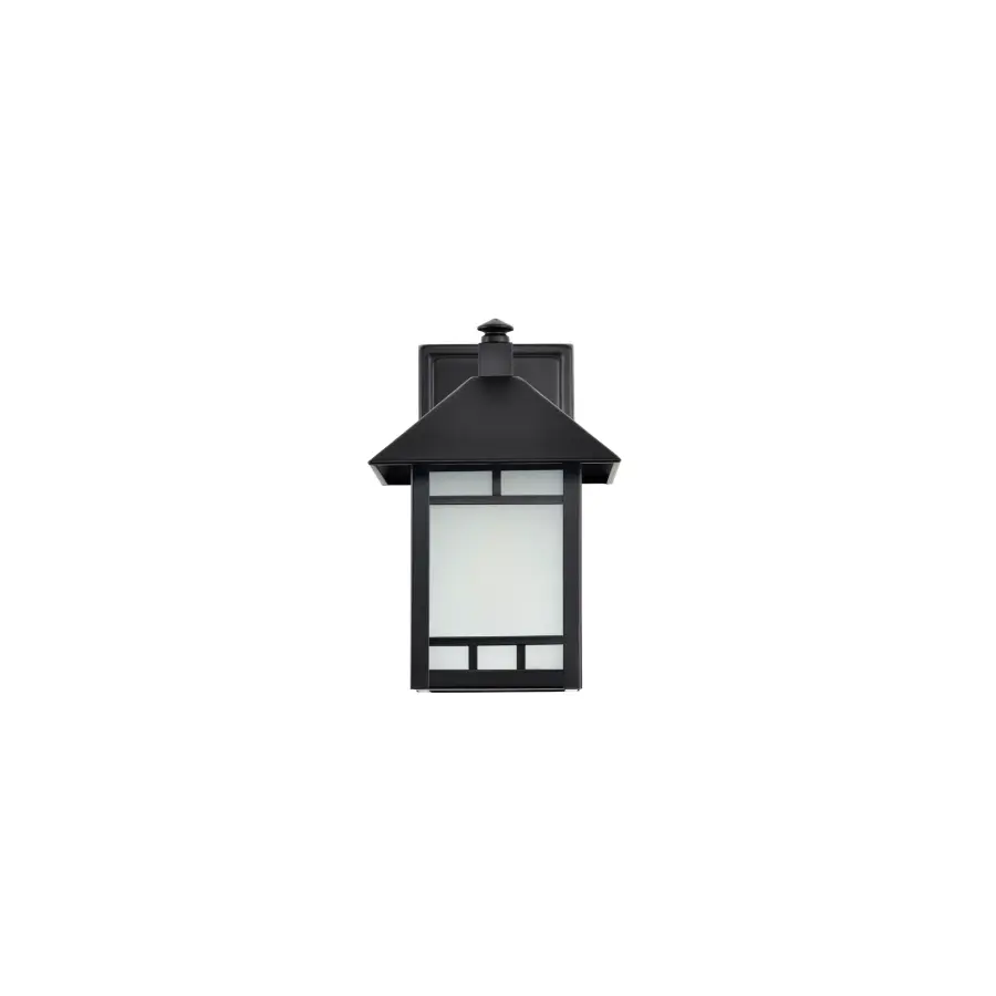 Drexel 1-Light Outdoor Wall Fixture with Frosted Seed Glass - Image 9