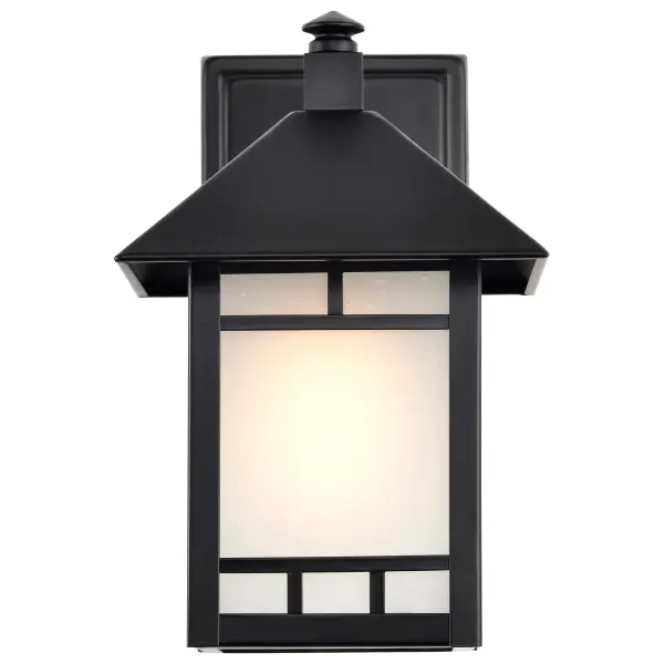 Drexel 1-Light Outdoor Wall Fixture with Frosted Seed Glass - Image 10