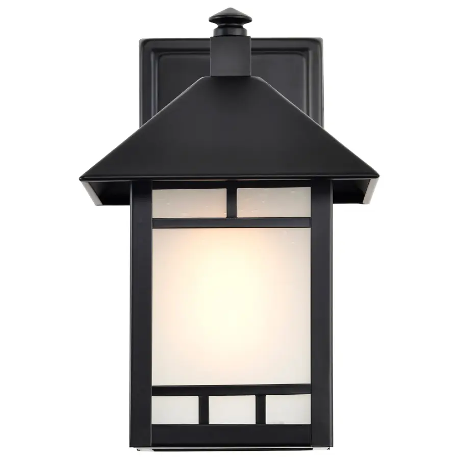 Drexel 1-Light Outdoor Wall Fixture with Frosted Seed Glass - Image 10