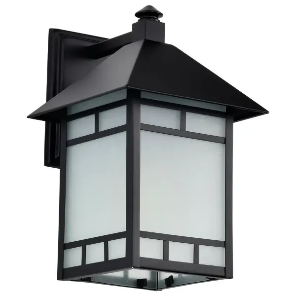 The Drexel outdoor wall fixture combines contemporary elegance with practical outdoor lighting. Its stone black metal frame and frosted seeded glass create a charming aesthetic perfect for illuminating entryways, porches, and pathways.