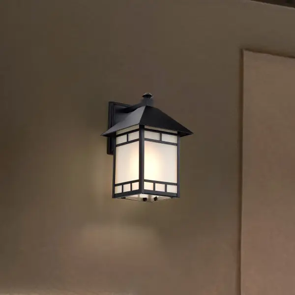 Drexel 9" Outdoor Wall Fixture with Frosted Seed Glass - Image 19