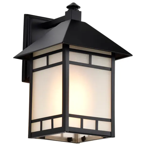 Drexel 9" Outdoor Wall Fixture with Frosted Seed Glass - Image 3