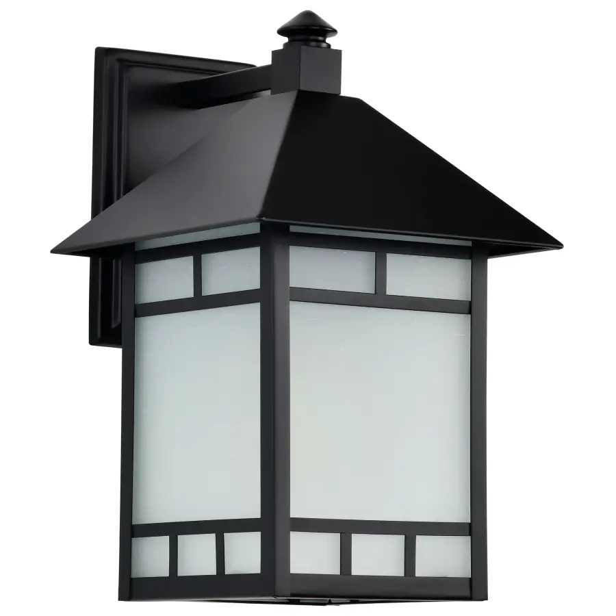 Drexel 9" Outdoor Wall Fixture with Frosted Seed Glass - Image 4