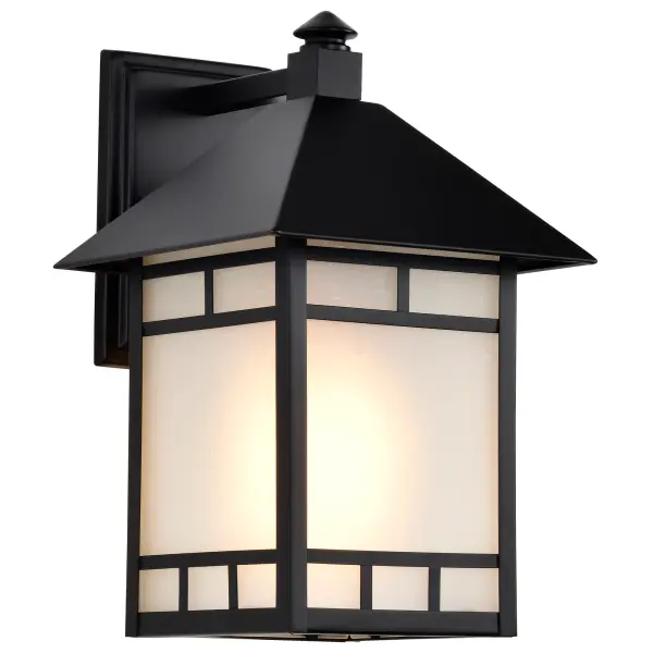 Drexel 9" Outdoor Wall Fixture with Frosted Seed Glass - Image 5