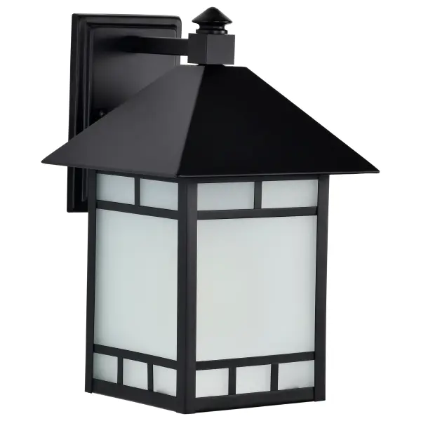 Drexel 9" Outdoor Wall Fixture with Frosted Seed Glass - Image 6