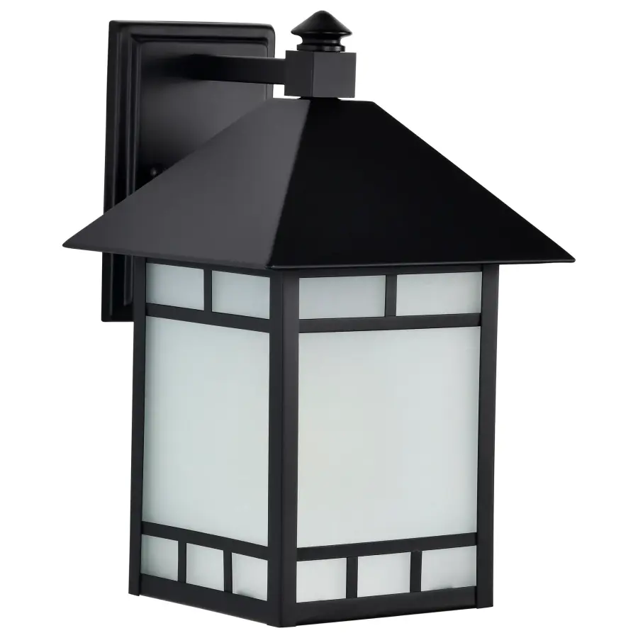 Drexel 9" Outdoor Wall Fixture with Frosted Seed Glass - Image 6