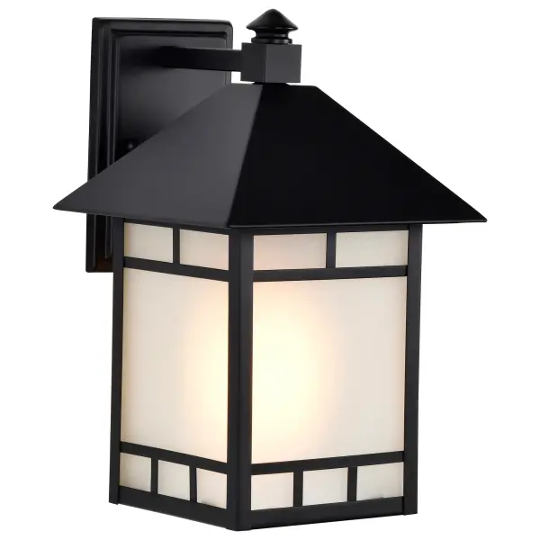 Drexel 9" Outdoor Wall Fixture with Frosted Seed Glass - Image 7