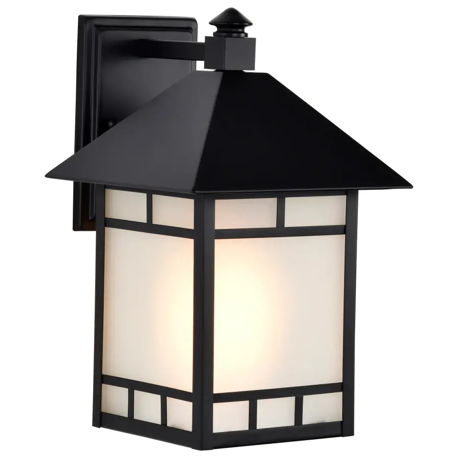 Drexel 9" Outdoor Wall Fixture with Frosted Seed Glass - Image 7