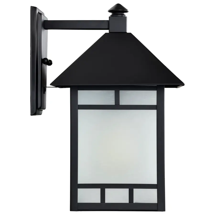 Drexel 9" Outdoor Wall Fixture with Frosted Seed Glass - Image 8