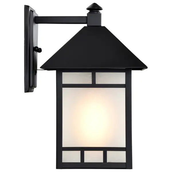 Drexel 9" Outdoor Wall Fixture with Frosted Seed Glass - Image 9