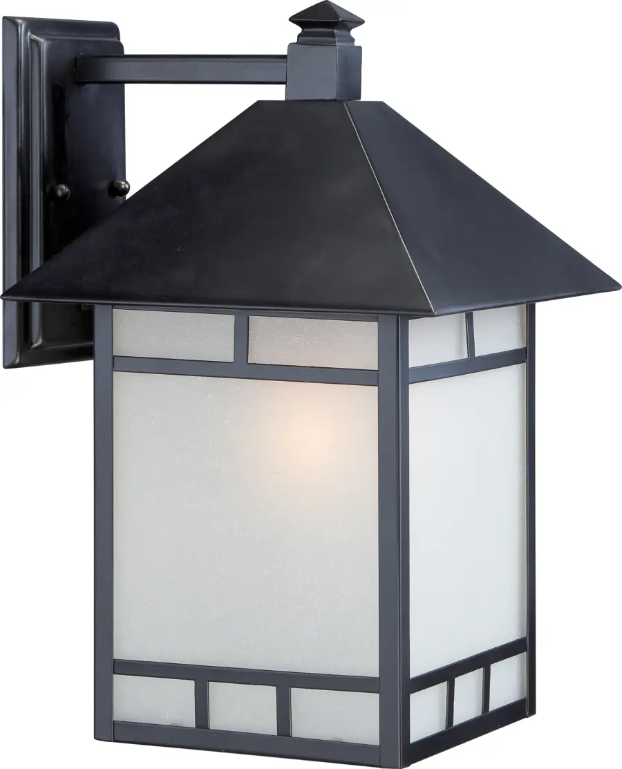 Drexel 10" Outdoor Wall Fixture with Frosted Seed Glass