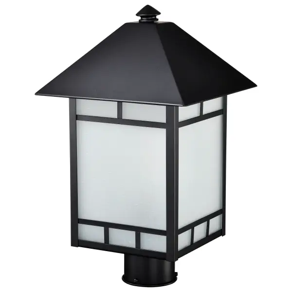 Drexel Outdoor Post Light with Frosted Seed Glass - Image 4