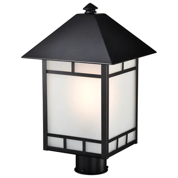 Drexel Outdoor Post Light with Frosted Seed Glass - Image 5