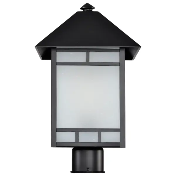 Drexel Outdoor Post Light with Frosted Seed Glass - Image 7