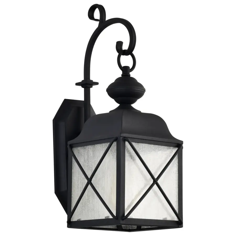 Wingate 6" Outdoor Wall Fixture with Clear Seeded Glass - Image 1