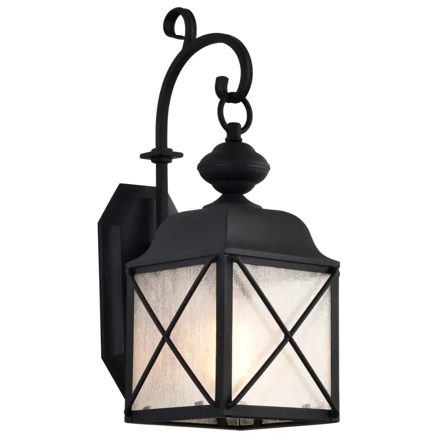 Wingate 6" Outdoor Wall Fixture with Clear Seeded Glass - Image 3
