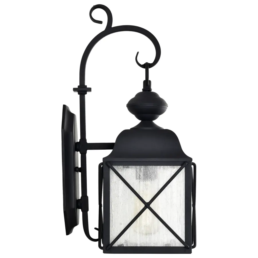 Wingate 6" Outdoor Wall Fixture with Clear Seeded Glass - Image 8