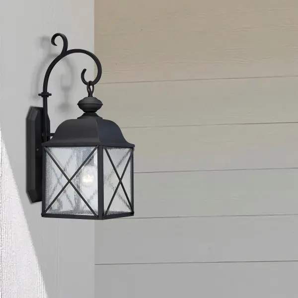Wingate 8" Outdoor Wall Fixture with Clear Seeded Glass - Image 6