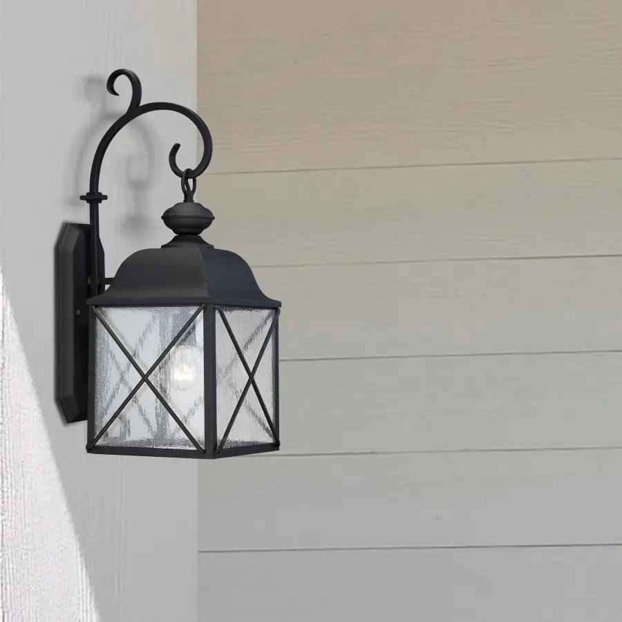 Wingate 8" Outdoor Wall Fixture with Clear Seeded Glass - Image 6