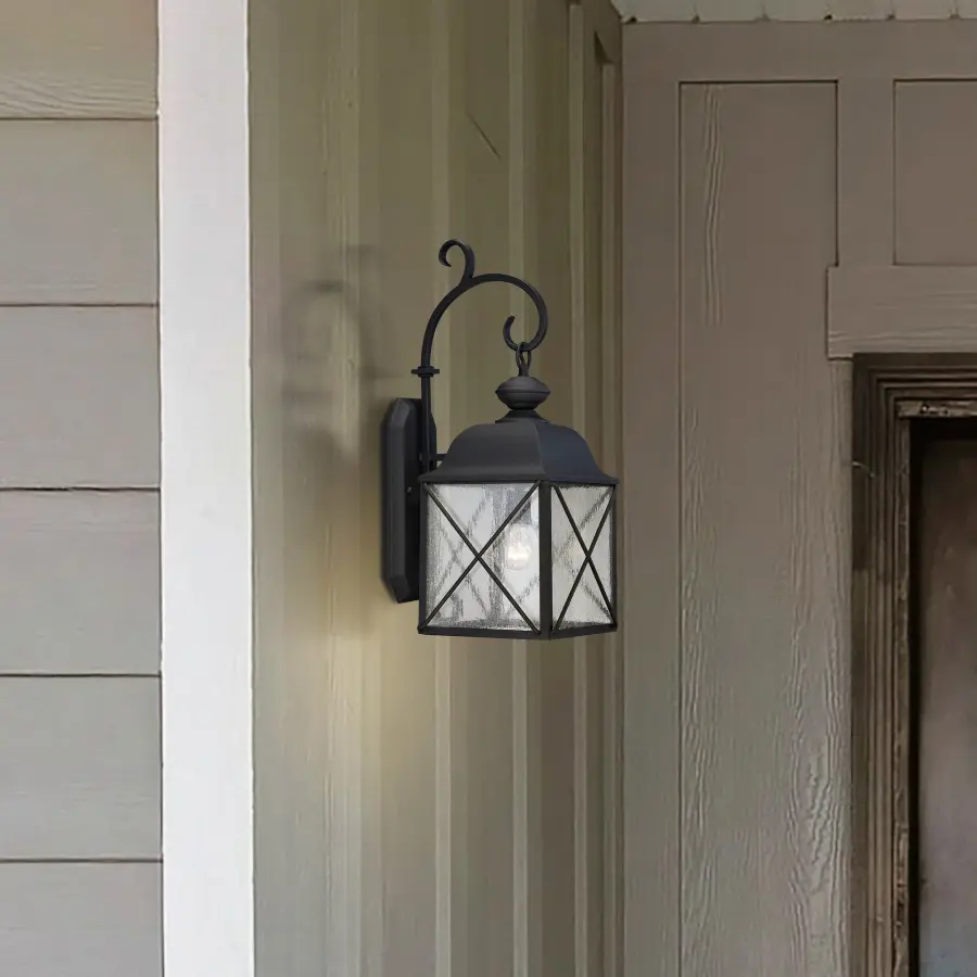 Wingate 8" Outdoor Wall Fixture with Clear Seeded Glass - Image 7
