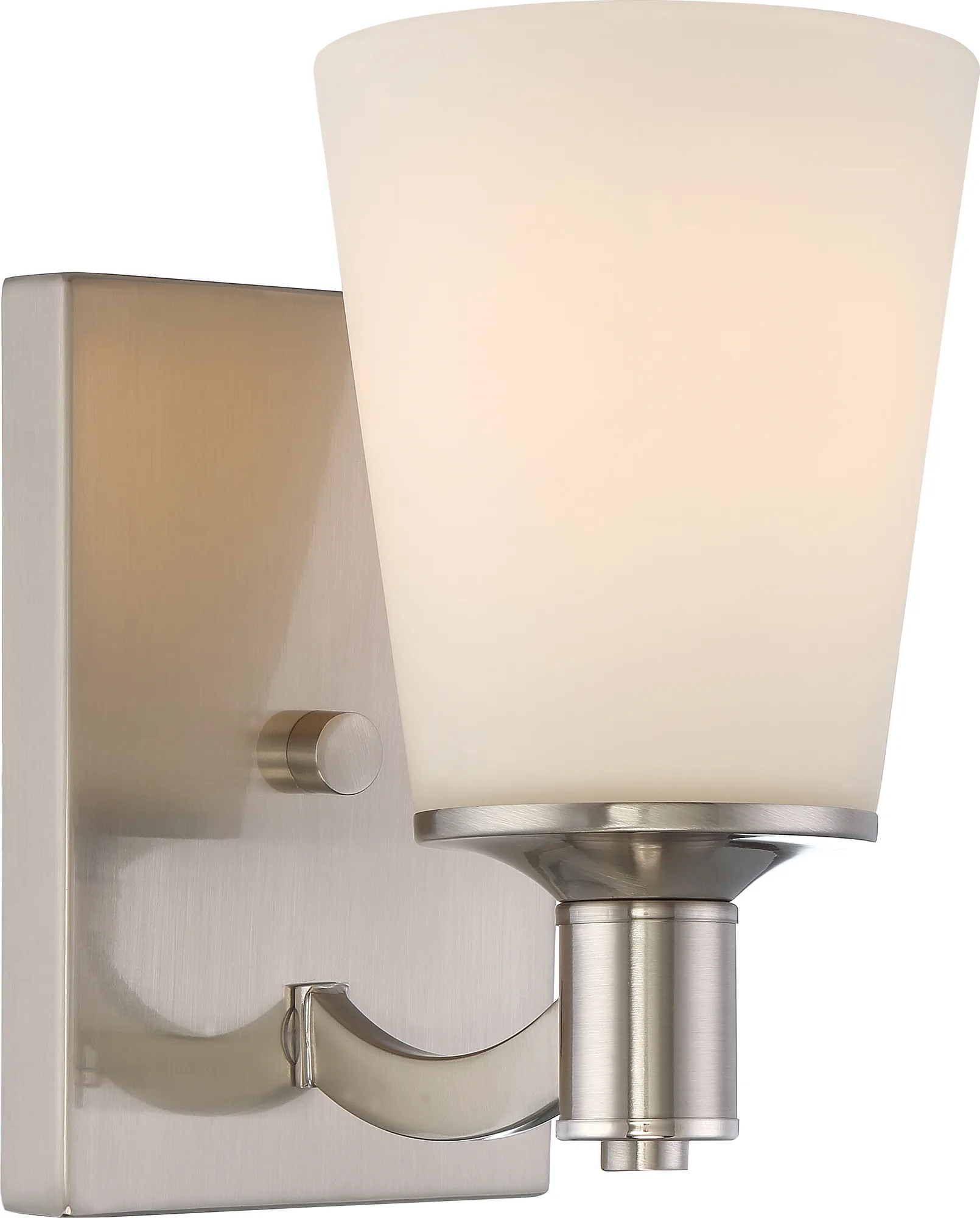 Laguna 1-Light Vanity with White Glass