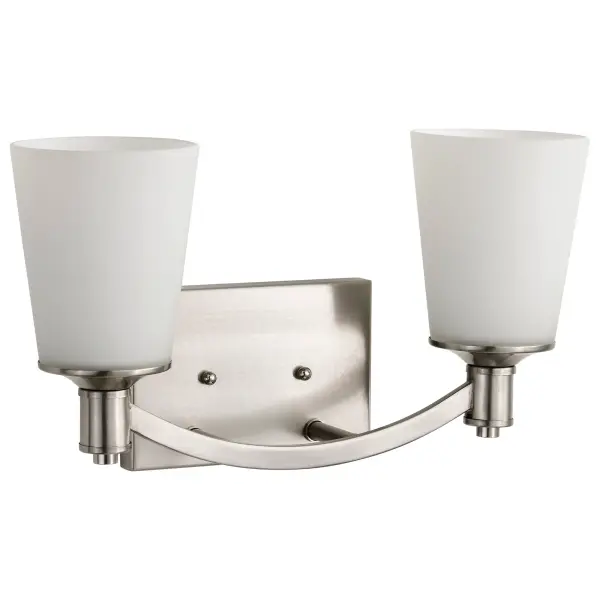 Laguna 2-Light Vanity with White Glass - Image 6