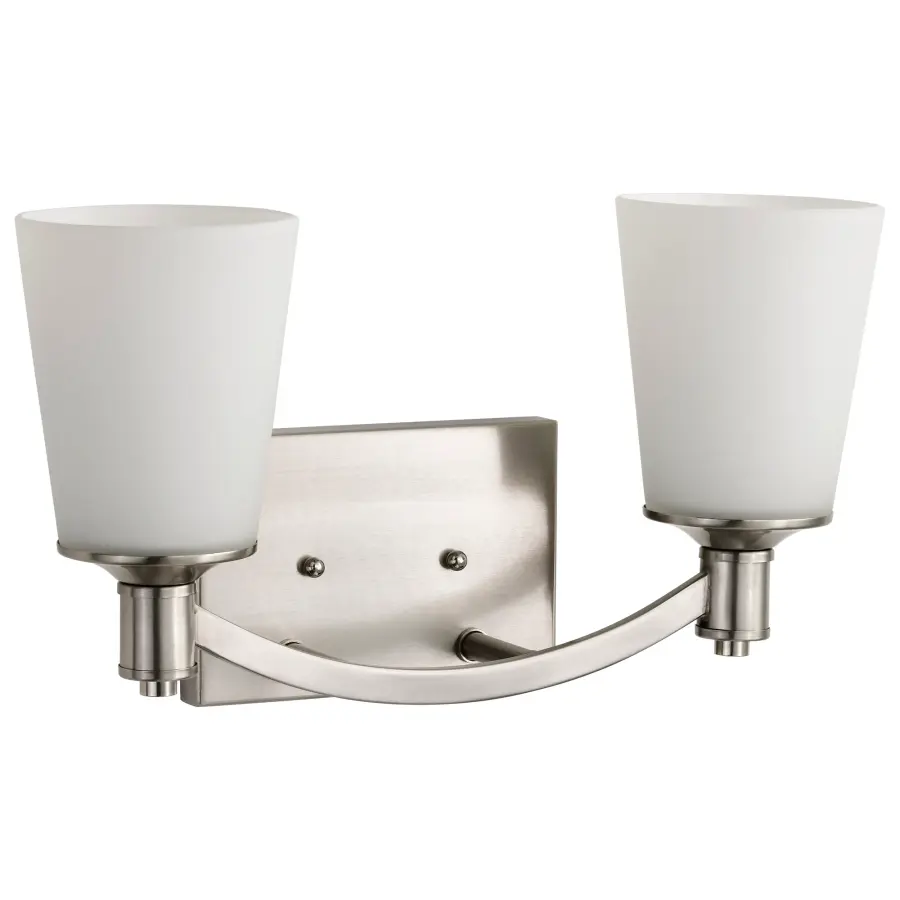 Laguna 2-Light Vanity with White Glass - Image 6