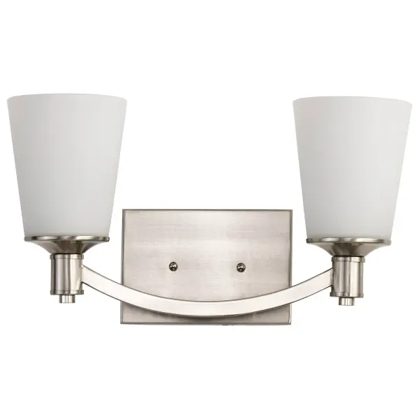 Laguna 2-Light Vanity with White Glass - Image 10