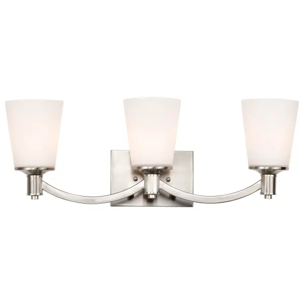 Laguna 3-Light Vanity with White Glass - Image 6
