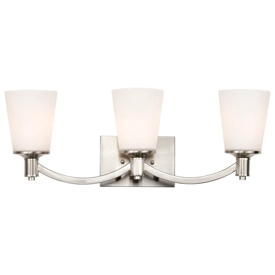Laguna 3-Light Vanity with White Glass - Image 6