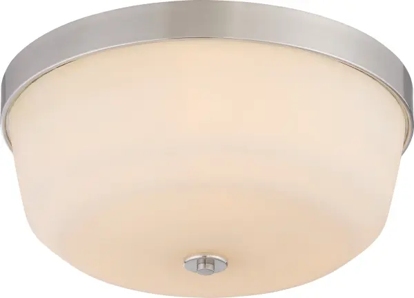 Laguna 3-Light Flush Mount with White Glass