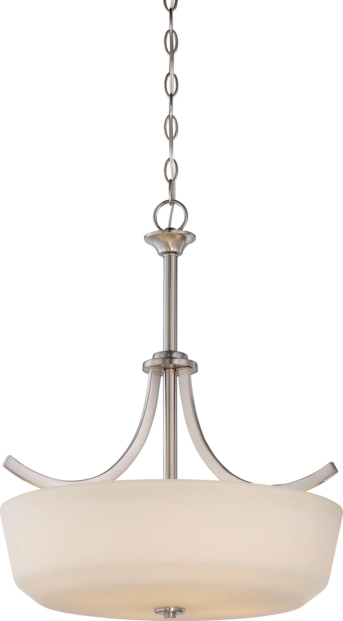 Laguna 4-Light Pendant with White Glass