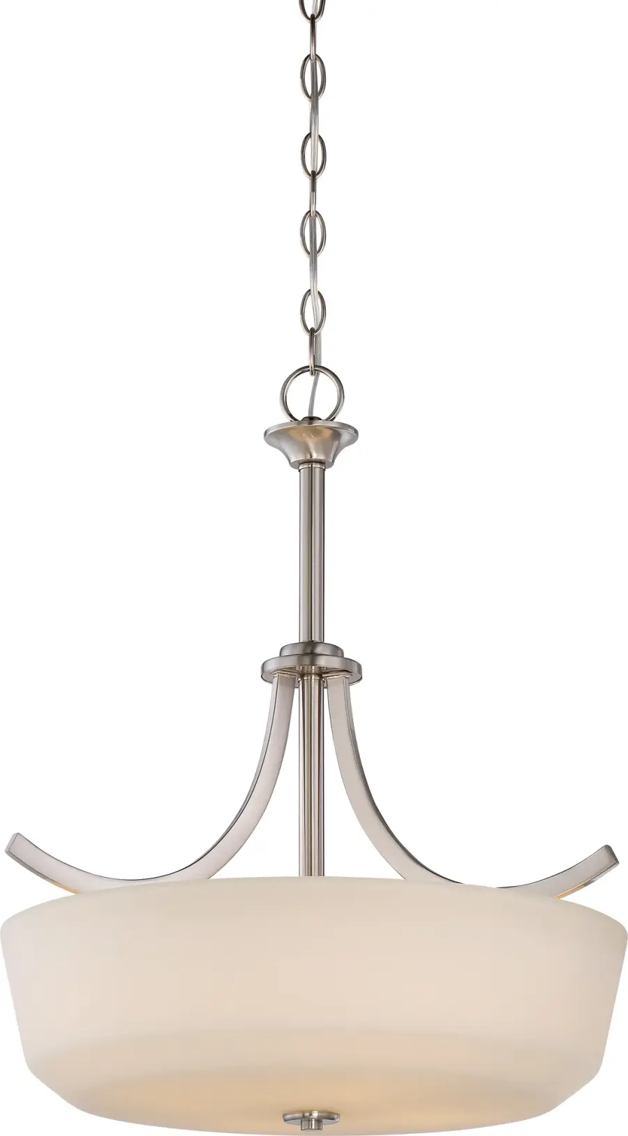 Laguna 4-Light Pendant with White Glass
