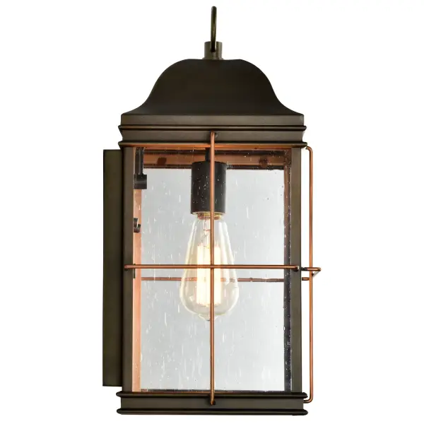Elegant Outdoor Lantern with Vintage Charm and Copper Detailing - Image 11