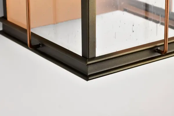 Elegant Outdoor Lantern with Vintage Charm and Copper Detailing - Image 12