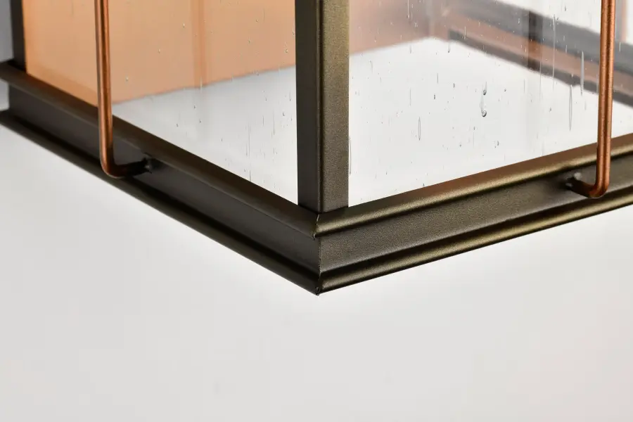 Elegant Outdoor Lantern with Vintage Charm and Copper Detailing - Image 12