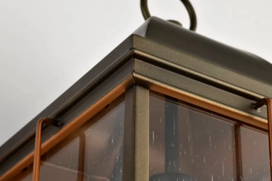 Elegant Outdoor Lantern with Vintage Charm and Copper Detailing - Image 18