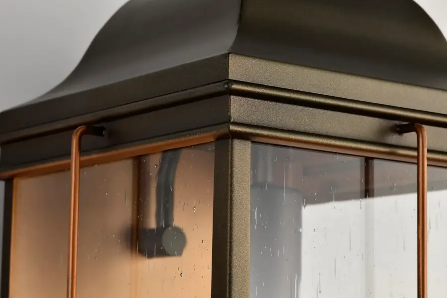 Elegant Outdoor Lantern with Vintage Charm and Copper Detailing - Image 20