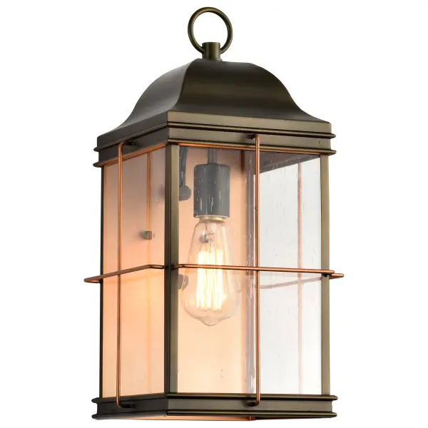 Elegant Outdoor Lantern with Vintage Charm and Copper Detailing - Image 3