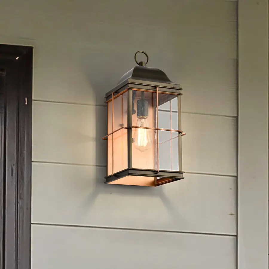 Elegant Outdoor Lantern with Vintage Charm and Copper Detailing - Image 23