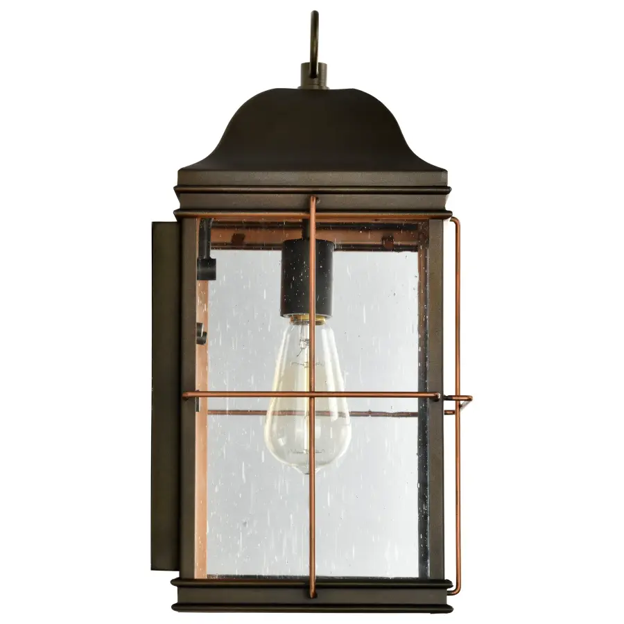 Elegant Outdoor Lantern with Vintage Charm and Copper Detailing - Image 10