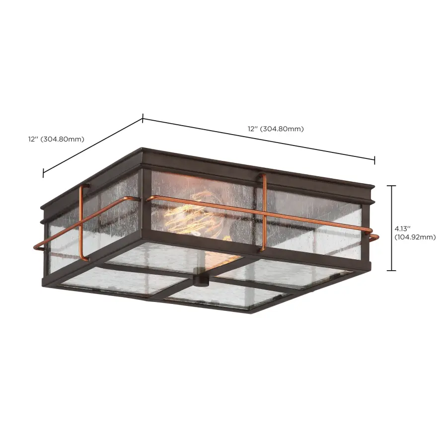 Charming Vintage-Style Outdoor Flush Mount with Warm Character - Image 10